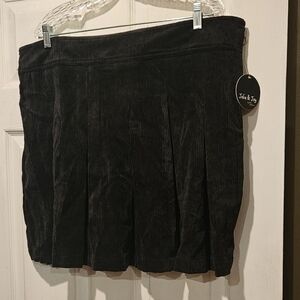 Jade & Joy Black Corduroy Skirt